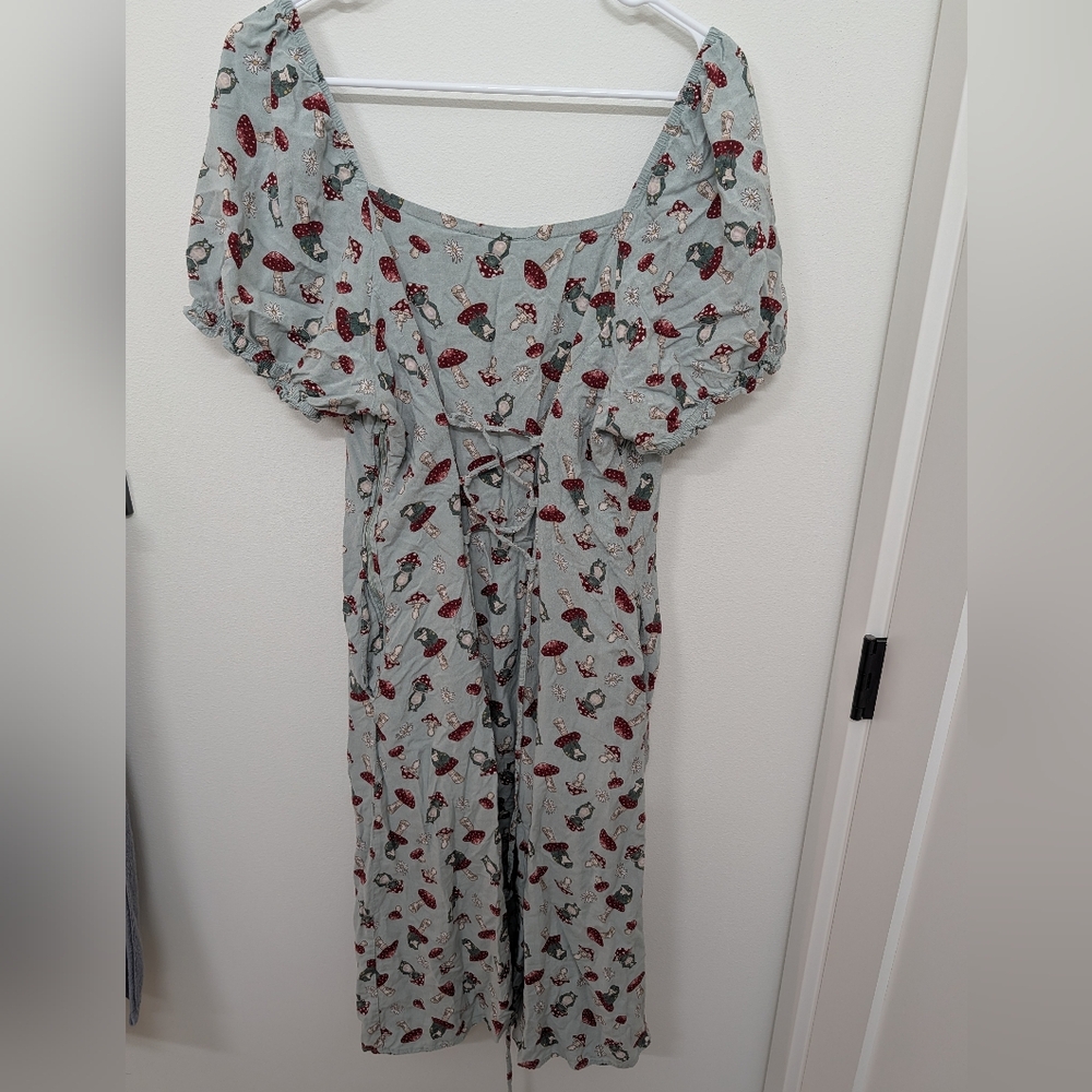 Floral Puff Sleeve Dress - Picture 2 of 5
